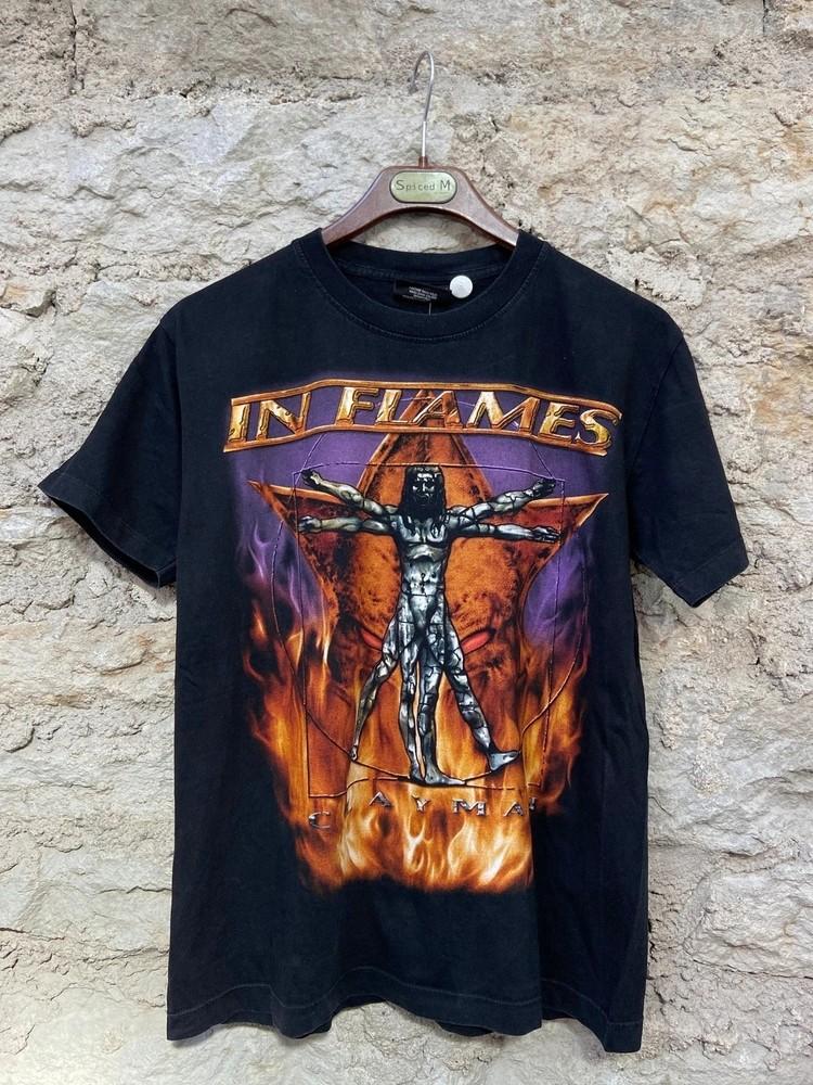 Футболка группы In Flames, Хлопковая черная унисекс футболка группы In Flames S-5XL Унисекс футболка