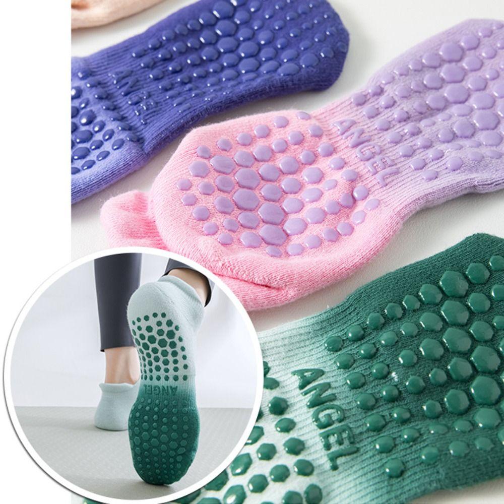 Silicone Yoga Socks Gradient Color Pilates Sock Fashion Floor Socks