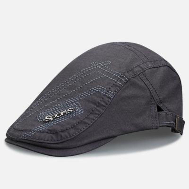 Forward Hat Beret Summer Fashion Trendy British Hat Men's Khaki Men's Trendy Brand Casual Cap