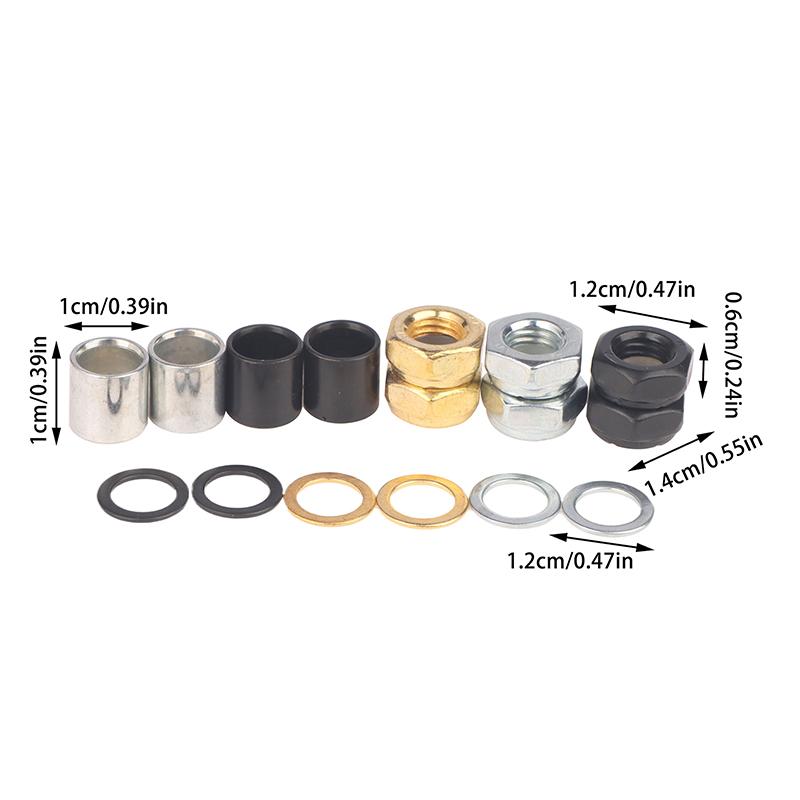 16 шт. подшипников для скейтборда Longboard, проставки, шайбы, крепежные винты, набор болтов M8, аксессуары для четырехколесного скейтборда