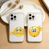 Чехол для телефона E-Emoticones-ES для iPhone 17 16 15 14 13 12 11 Mini Pro Max Plus Прозрачная крышка
