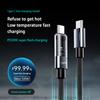 1 Pcs 240W Nylon LED Digital Display USB C Charger Data Cord USB Dual C Super Fast Charging Cable For Iphone Xiaomi Huawei New
