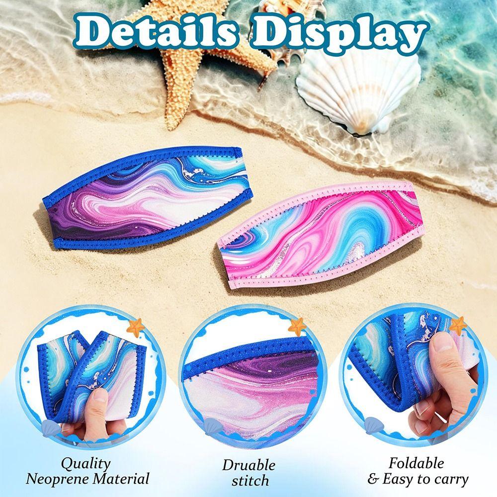 Waterproof Diving Mask Strap Anti-Slip Snorkel Mask Strap Cover Hair Protector Wrap  Water Sports