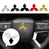 Наклейка-чехол на логотип руля автомобиля Для Mitsubishi Outlander Lancer ASX Eclipse L200 Pajero Delica EVO Attrage Детали интерьера
