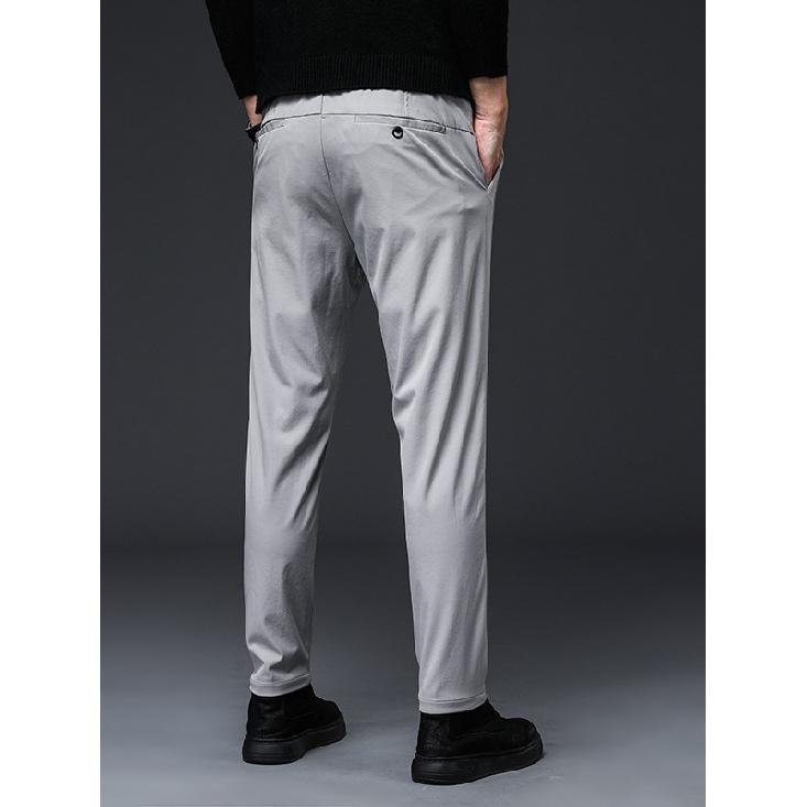 Spring And Autumn Men'S Casual Pants Versatile Pants Stretch Comfortable Breathable Straight Leg Pants Men'S Style