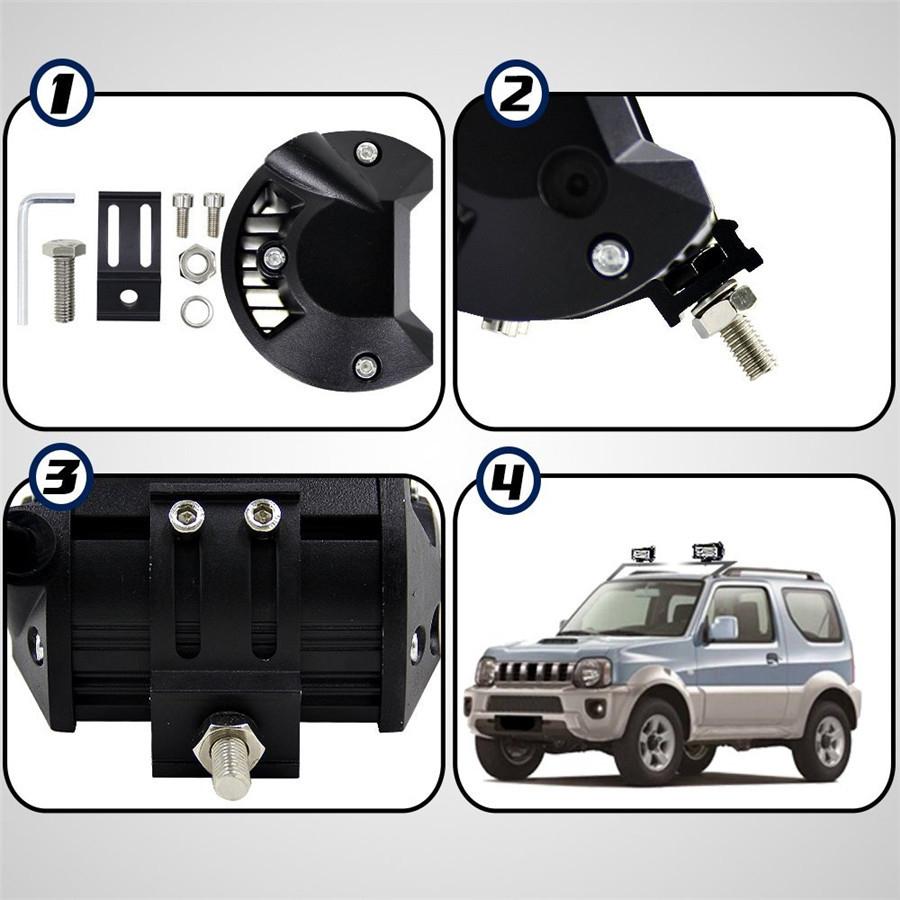 2 шт. 4'' 160 Вт 16000 лм CREE светодиодная световая балка Четырехрядная Точечный Заливной луч Кубики Рабочий свет