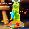 Музыкальная танцующая игрушка-гусеница-саксофон, светодиодные фонарики, забавная электрическая музыкальная игрушка для детей, идеальный подарок для обучения и игр