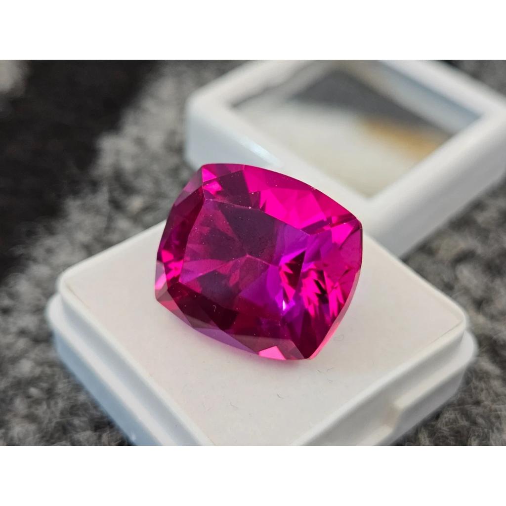 28-29 Ct Natural Pink Sapphire Cushion Cut Fabulous Loose Gemstone
