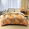 1Pc Geometric Duvet Cover 100% Cotton Thickened Check Bedding Hotel Quality Nordic Style Comforter Cover with Zipper Closure