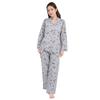 SAZAC Kuromi Gingham Pajama Cotton Long Sleeve and Loungewear Set, 100% Broadcloth, Women's Pants, (Black/M/SAN1782)