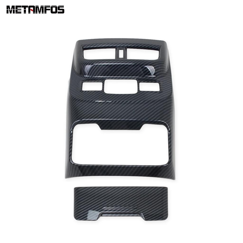 Accessories For Subaru Outback Carbon Fiber Rear Seat Air Condition Vent Outlet Cover Trim Car Styling
