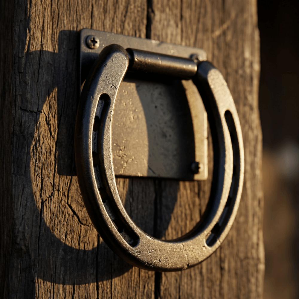 Iron Horse Tie Down Ring Solid Horse Hitching Ring Horse Supplies Horse Safety Tie Ring Stall
