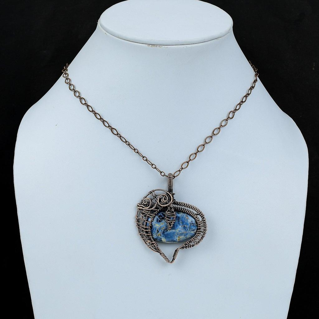 Pietersite Copper Pendant Wire Wrapped Pendant Copper Jewelry Real Gemstone Pendant Handmade Wire Wrap Jewelry Dainty Pendant Gift For Women