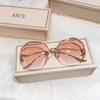 Square Sunglasses Woman Fashion Rimless Gradient Sun Glasses Brand Designer Sun Glasses for Women