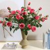 Six Diamond Roses Simulation Flower Home Living Room Decoration Decoration Flower Hotel Window Fake Flower