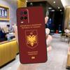 Албания Албанцы Чехол с флагом для Oppo A74 A54 A94 A78 A98 A18 A60 A80 A40 A38 A58 A96 A76 A16 A15 A17 A57 A77 A5 Pro