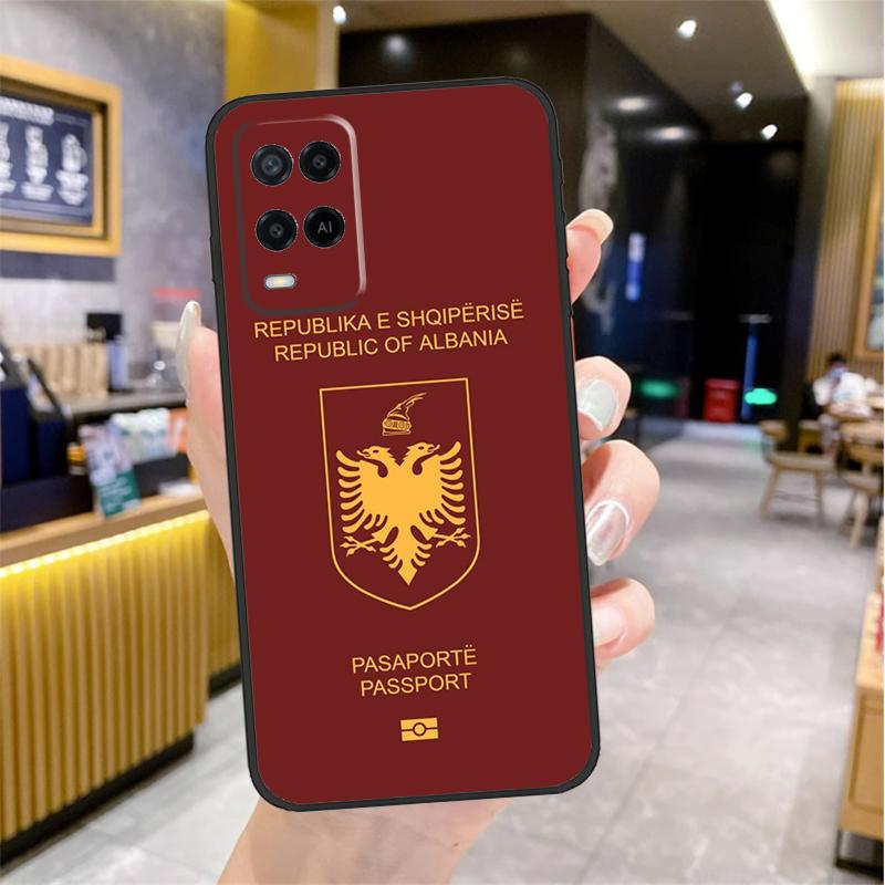 Албания Албанцы Чехол с флагом для Oppo A74 A54 A94 A78 A98 A18 A60 A80 A40 A38 A58 A96 A76 A16 A15 A17 A57 A77 A5 Pro