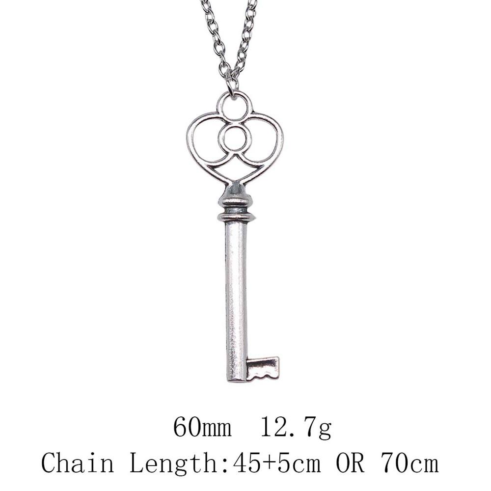 Ожерелья на годовщину свадьбы, женские полые смоляные фоторамки, ключи, длинная цепочка, ожерелье для рюкзака, цепочка, ожерелье