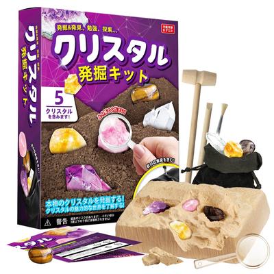 XXTOYS Набор для раскопок кристаллов, игрушка для добычи драгоценных камней, аметист, образовательный подарок по геологии