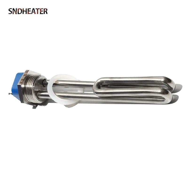 SNDHEATER 220В-240В Солнечный Нержавеющая сталь Сопротивление ТЭН для Воды Резьба NPT 1" Нагревательный Элемент для Бака 2500Вт 3500Вт 4500Вт 5500Вт