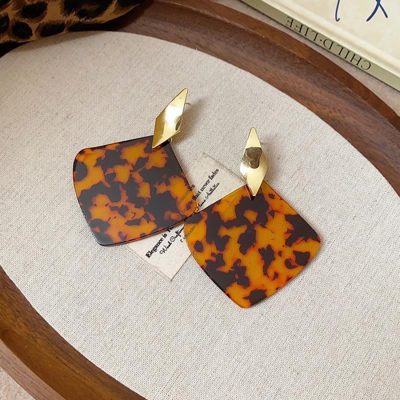 Серьги-пусеты «Тигровый глаз» в стиле Y2K: Роскошная, Элегантная, Универсальная Мода