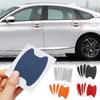 4pc Carbon Fiber Car Door Handle Bowl Scratch Waterproof Protective Sticker Universal Automobiles Protector Exterior Accessorie