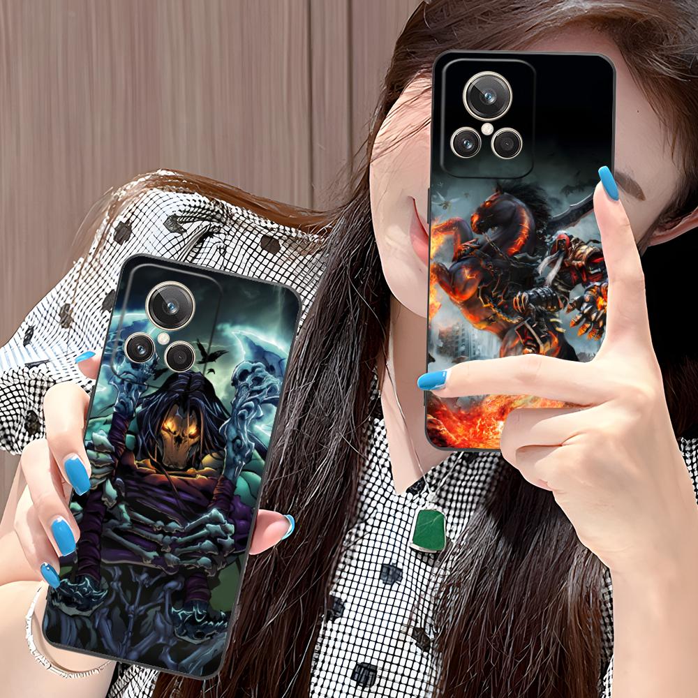 Чехол для мобильного телефона Darksiders для Realme 15 14 13 12 11 10 9 Pro Plus T i Lite 5G Цветной Печатный Чехол Чехол Роскошный