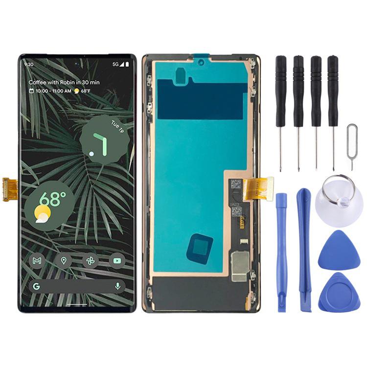 Совместимый OLED LCD сенсорный дисплей в сборе с рамкой для Google Pixel 6 Pro G8VOU