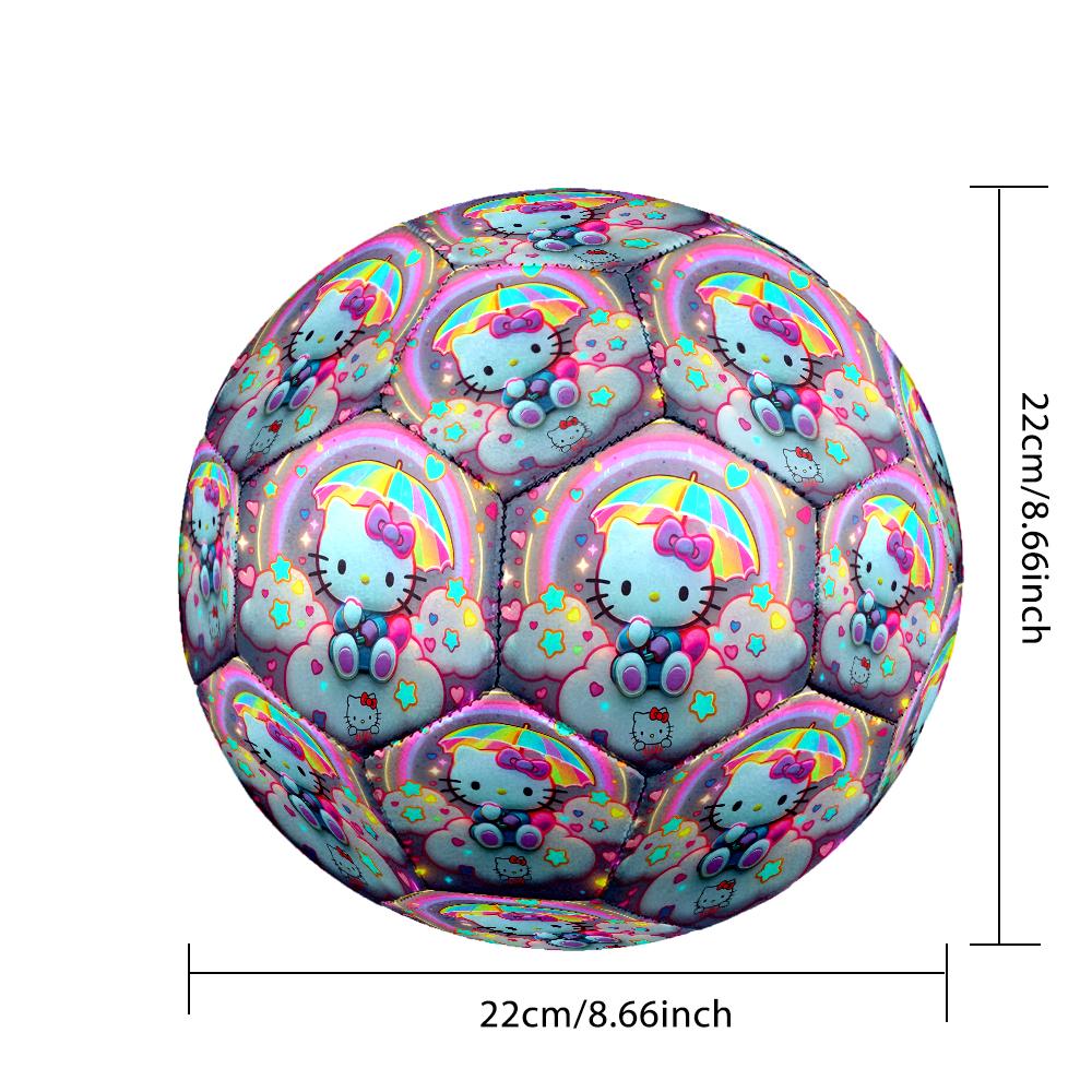 1pc Hello Kitty Pattern Standard Size 5 Soccer Ball, Gentle on the Feet, Designed Specifically for Matches and Training Football