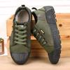 Men Classic Canvas Shoes Outdoor Tactical Low-Top Flat Casual Sports Shoes Protective Men Training Working Canvas Safety Shoes