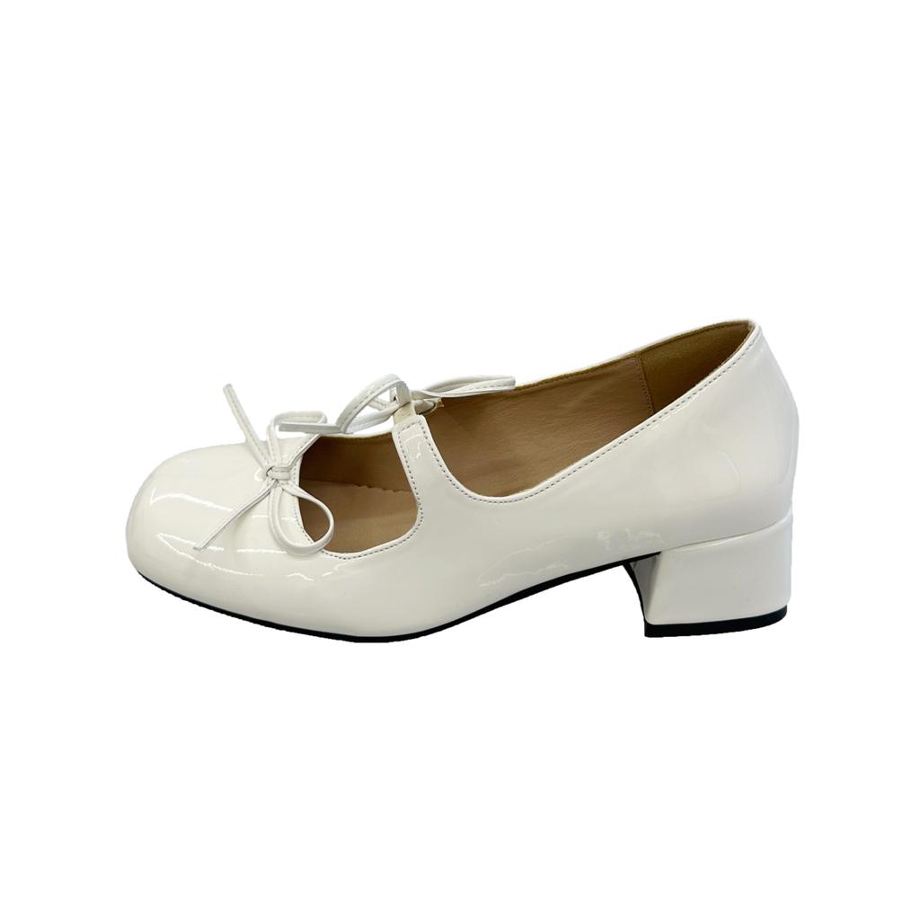 Fashion Shallow Mouth Retro Woman Shoes Oxfords Elegant Female Footwear Bow-Knot Leather New Summer Dress Butterfly Butterfly-knot Mary