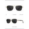 TFTB Fashion Classic Pilot Men's Polarized Sunglasses Driving Fishing UV Protection Retro Double Beam Alloy Eyeglasses S15223