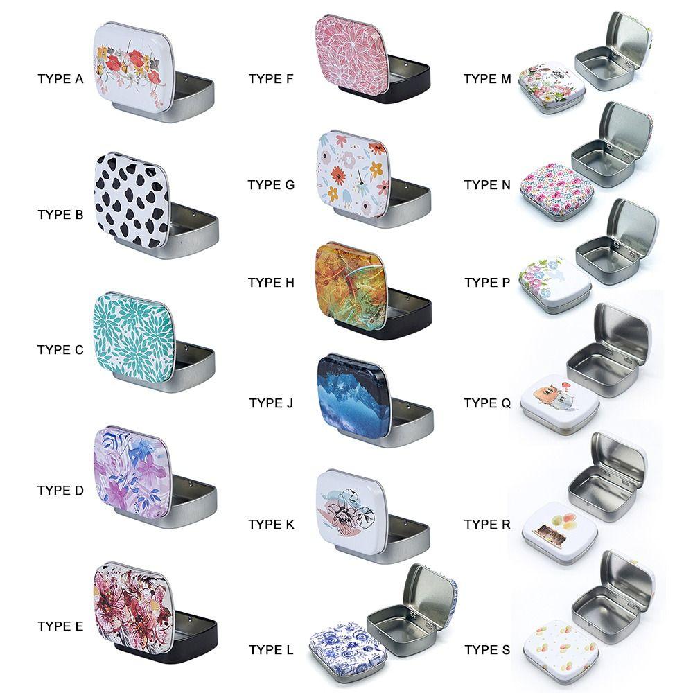 Мини Жестяная Коробка Металлическая Банка для Хранения Новая Жестяная Коробка на Петлях Конфеты