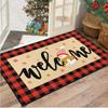 1pc Christmas Dwarf Welcome Door Mat Gingerbread Man Christmas Gift Mat That Perfect for Home and Christmas Decoration Doorways
