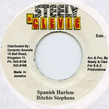 7-дюймовая пластинка RICHIE STEPHENS - Spanish Harlem Steely & Clevie 1990 Ямайка Регги, Ска и Даб