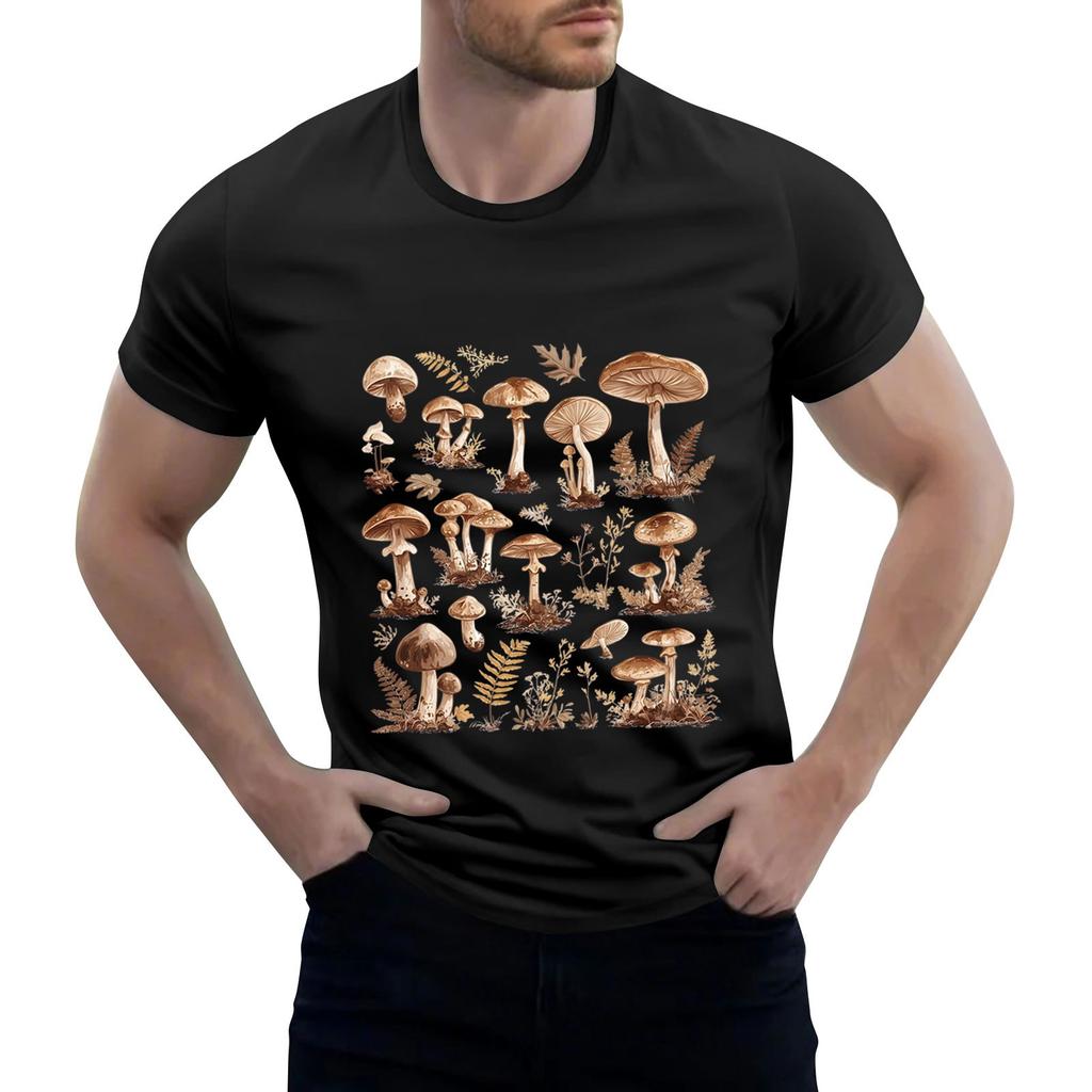 Men's Stand Collar Short Sleeve Shirt Loose Leisure Holiday Shirt Man