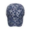 Мужская бейсбольная кепка с блестками в клетку, женская шляпа от солнца, панамская кепка с хвостиком, шляпа с козырьком, шляпа Snapback