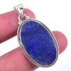 Подвеска из натурального лазурита из стерлингового серебра 925 пробы 1,75 дюйма J3d52
