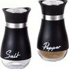 Refillable Salt and Pepper Shakers Set Stainless Steel  Spice Bottles Container for Home Restaurant Picnic Kitchen Accessories