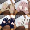 Winter Gloves Plus Velvet Thick Cold-proof Cycling Mesh Knitted Gloves Warm Unisex Gloves
