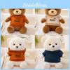 Plush Stuffed Bear Animal With Removable Hoodie Cozy Bedtime Companion Kids For