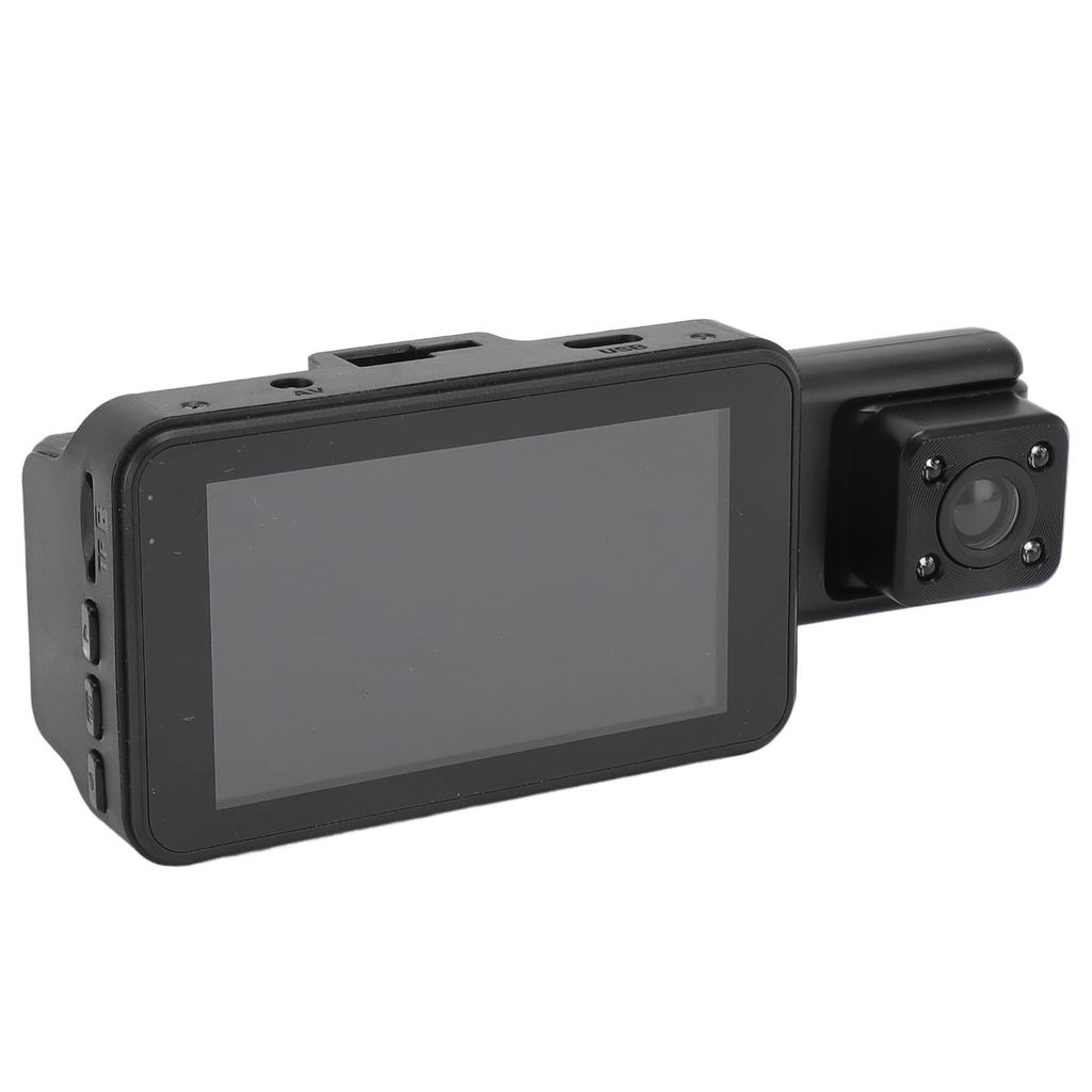 Профессиональный видеорегистратор 3-канальный WiFi 1080P Передняя циклическая запись ИК ночное видение Режим парковки Автомобильная видеокамера