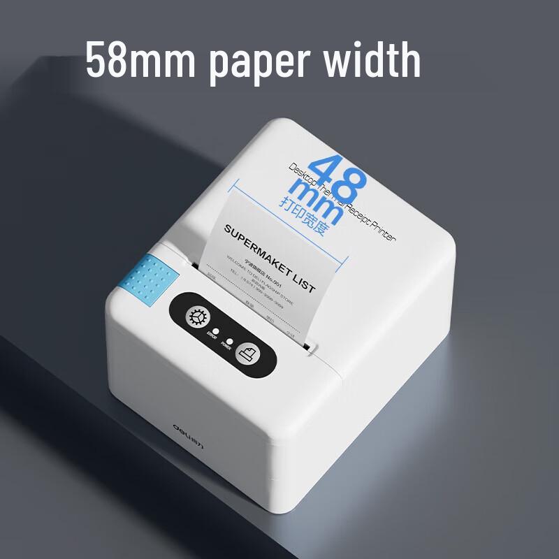 Deli DL-58P 58мм Bluetooth Термопринтер чеков CN вилка (адаптер в комплекте)