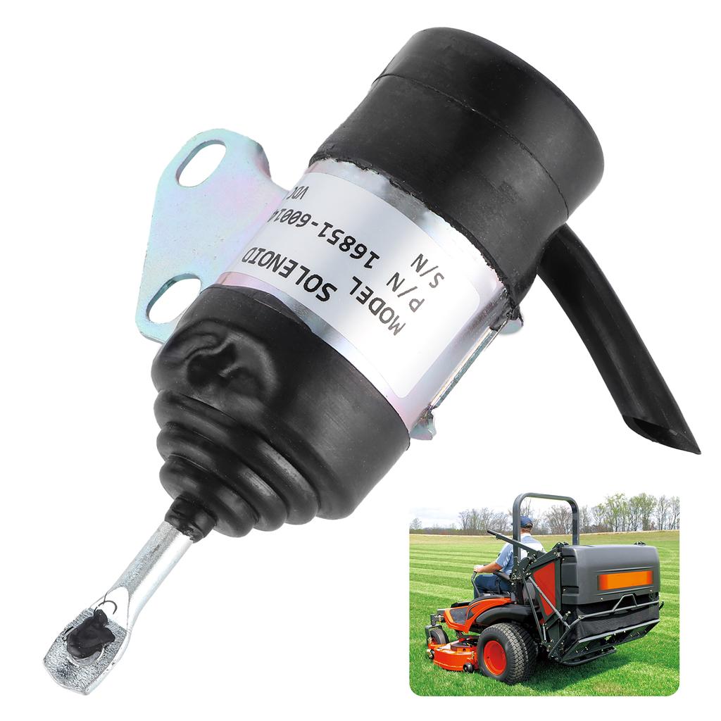 1.25in Fuel Shut Off Solenoid Valve Shutdown Rubber Vehicle 16851‑60014 Fit for Kubota Mower RTV RTV900