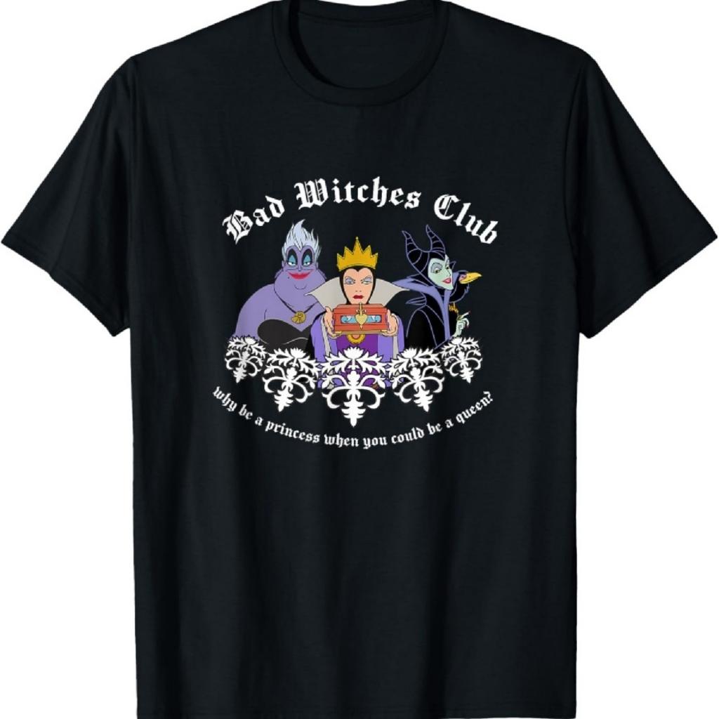 Футболка с логотипом на груди Disney Villains Bad Witches Club Эпичный групповой снимок