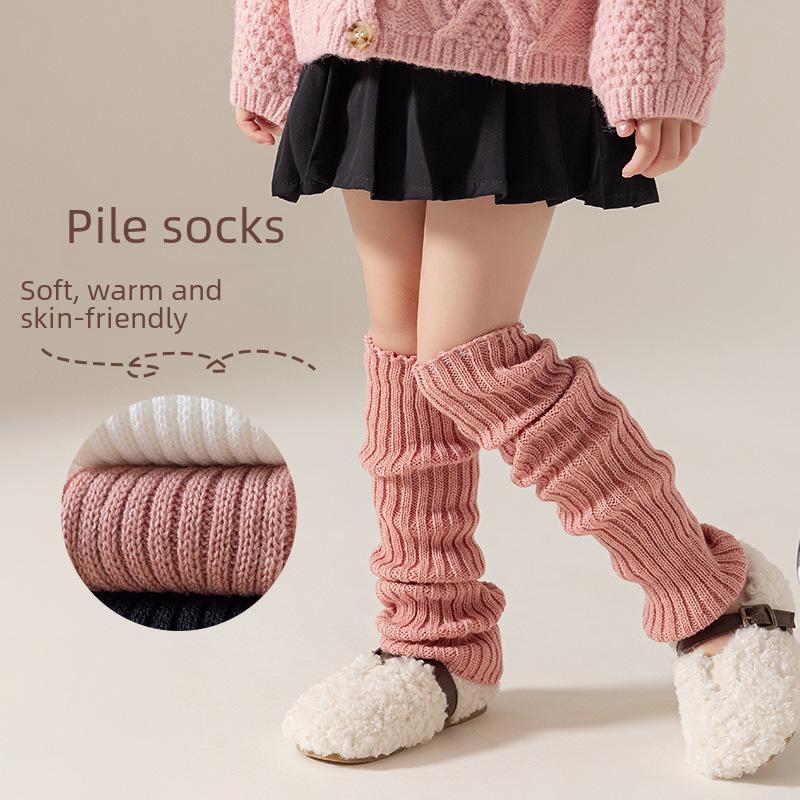 2025 Детские гетры выше колена в вертикальную полоску - Дышащие вязаные наколенники для весны/лета и длинные носки с рюшами для девочек.