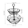 Metal Fruit Basket Wire Snack Bread Vegetable Storage Bowls Kitchen Eggs Dessert Holder Cake Stand Nordic Organizer Minimalist