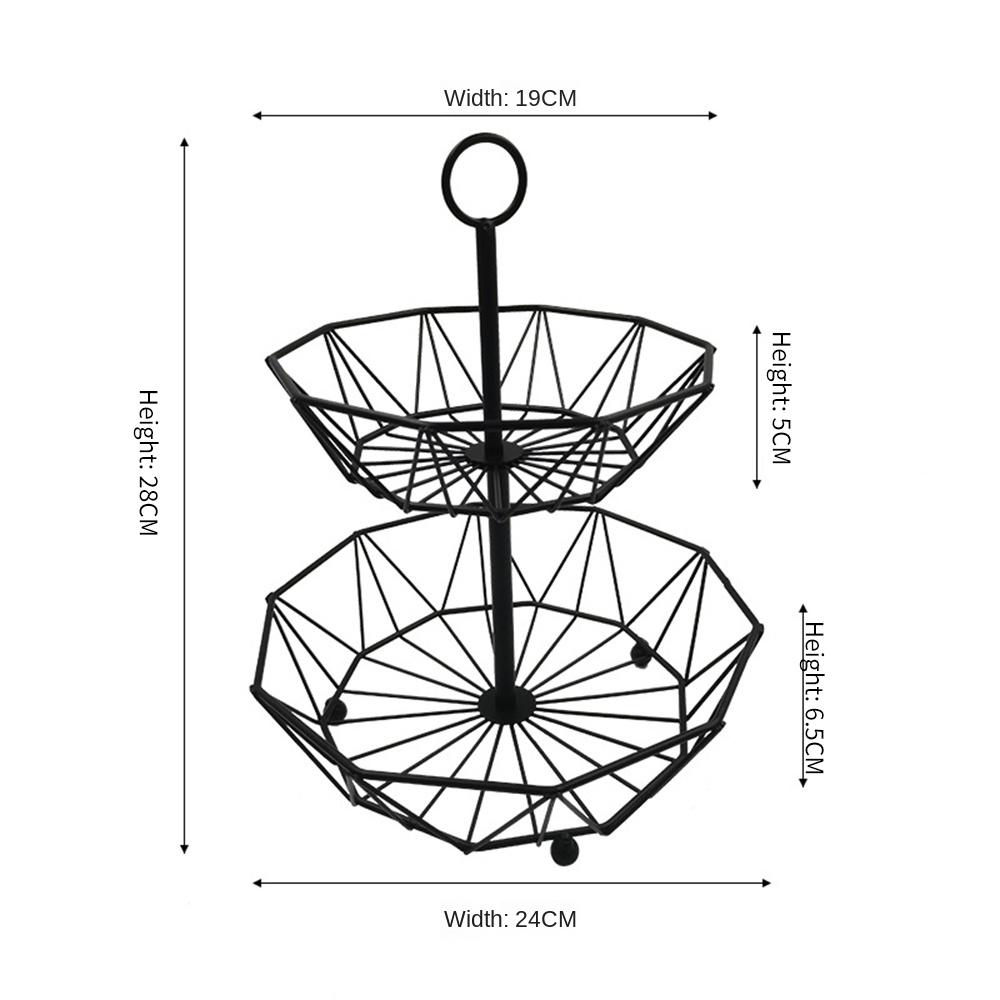 Metal Fruit Basket Wire Snack Bread Vegetable Storage Bowls Kitchen Eggs Dessert Holder Cake Stand Nordic Organizer Minimalist