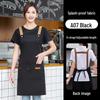 Новый водонепроницаемый и маслостойкий кухонный фартук: Женский грязеотталкивающий фартук для кейтеринга с логотипом на заказ