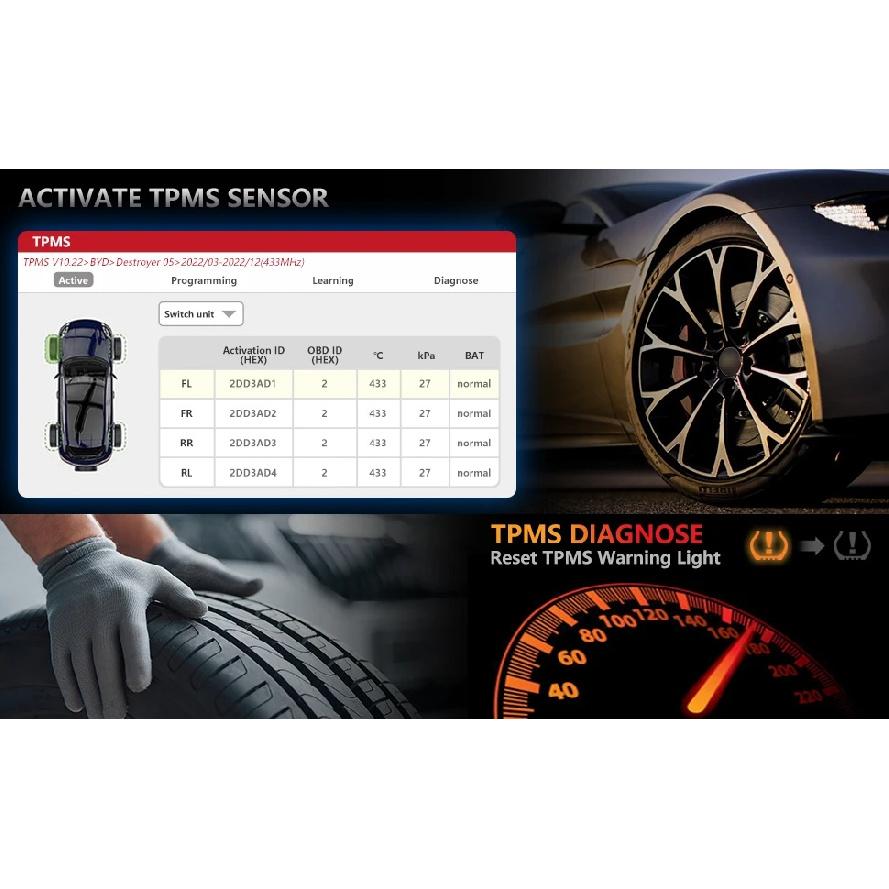 LAUNCH X-431 i-TPMS Инструмент для активации/переобучения/программирования датчиков давления в шинах TPMS, Работает с сканером X431